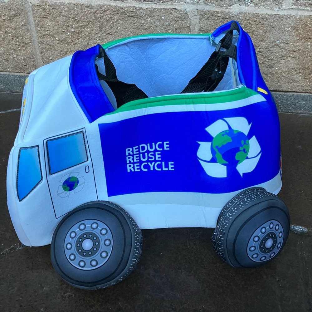 Kids Halloween Costume Recycling Garbage Man Truck Spirit